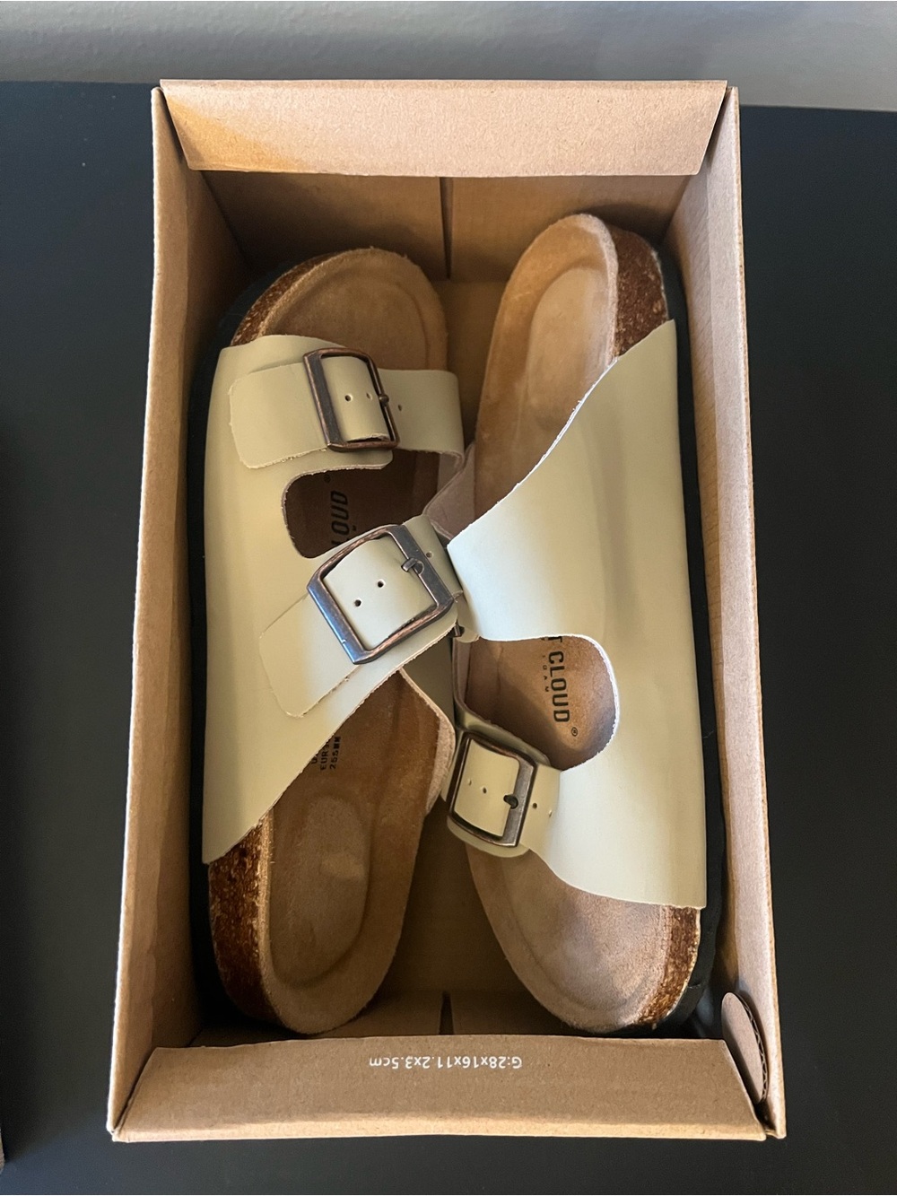 Project Cloud 100% Genuine Leather Venita Womens Sandals Slides Size 7 EUR 38 - Picture 5 of 6